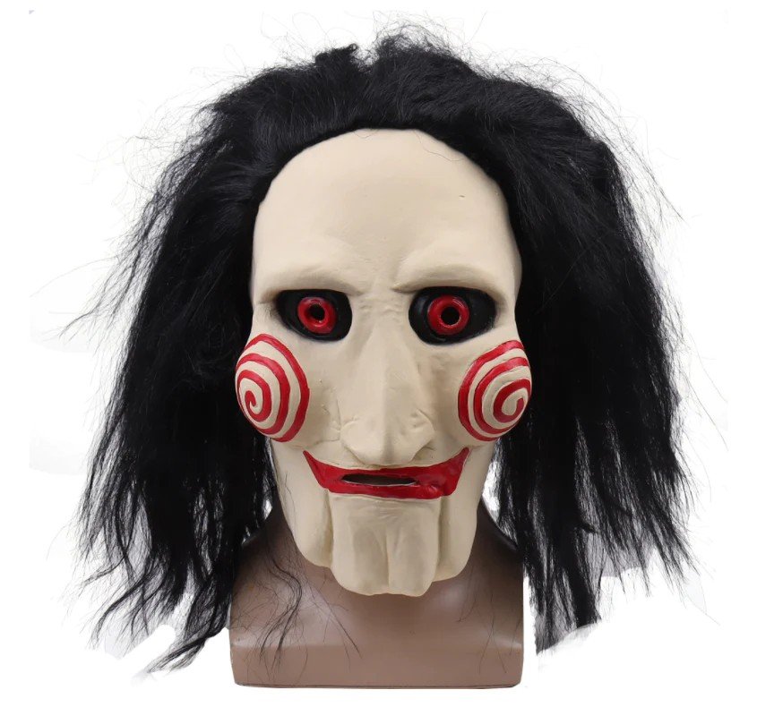 quebra-cabeça de máscara facial assustadora de Halloween