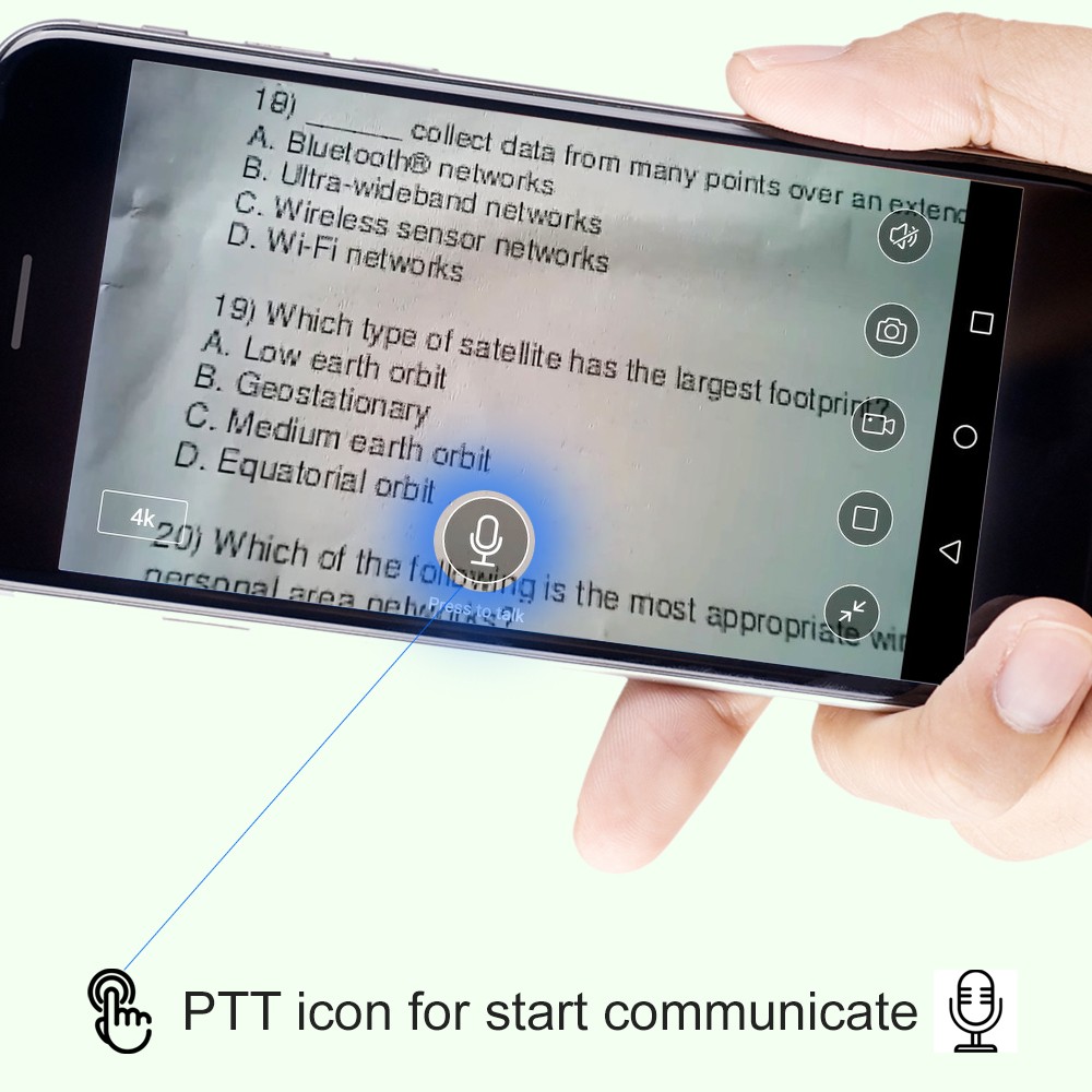 captura de texto câmera pinhole wi-fi móvel