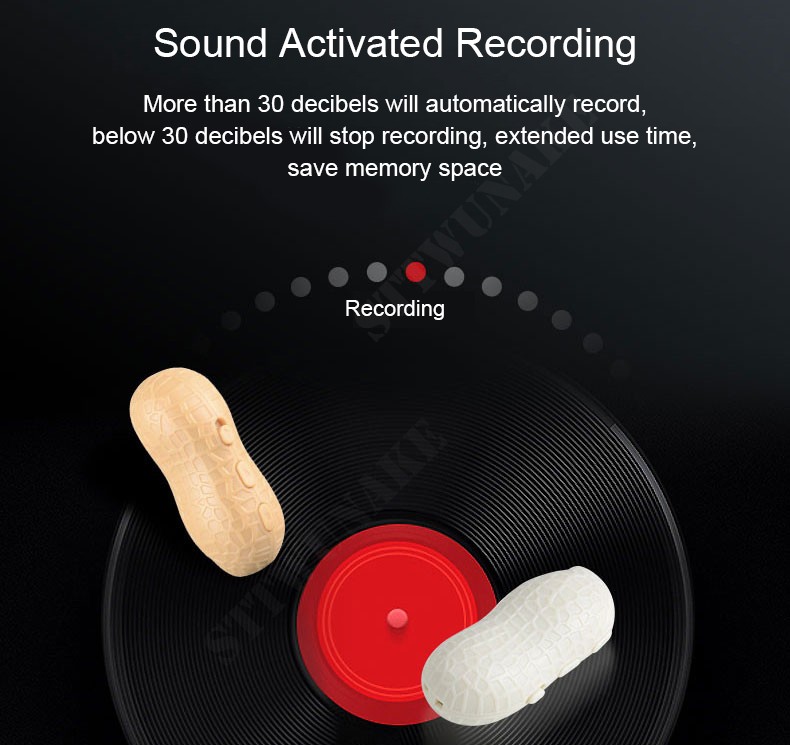gravador de som e voz - gravação ativada por som