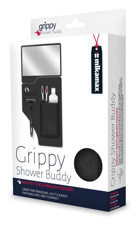 suporte de banheiro para itens de higiene grippy shower buddy