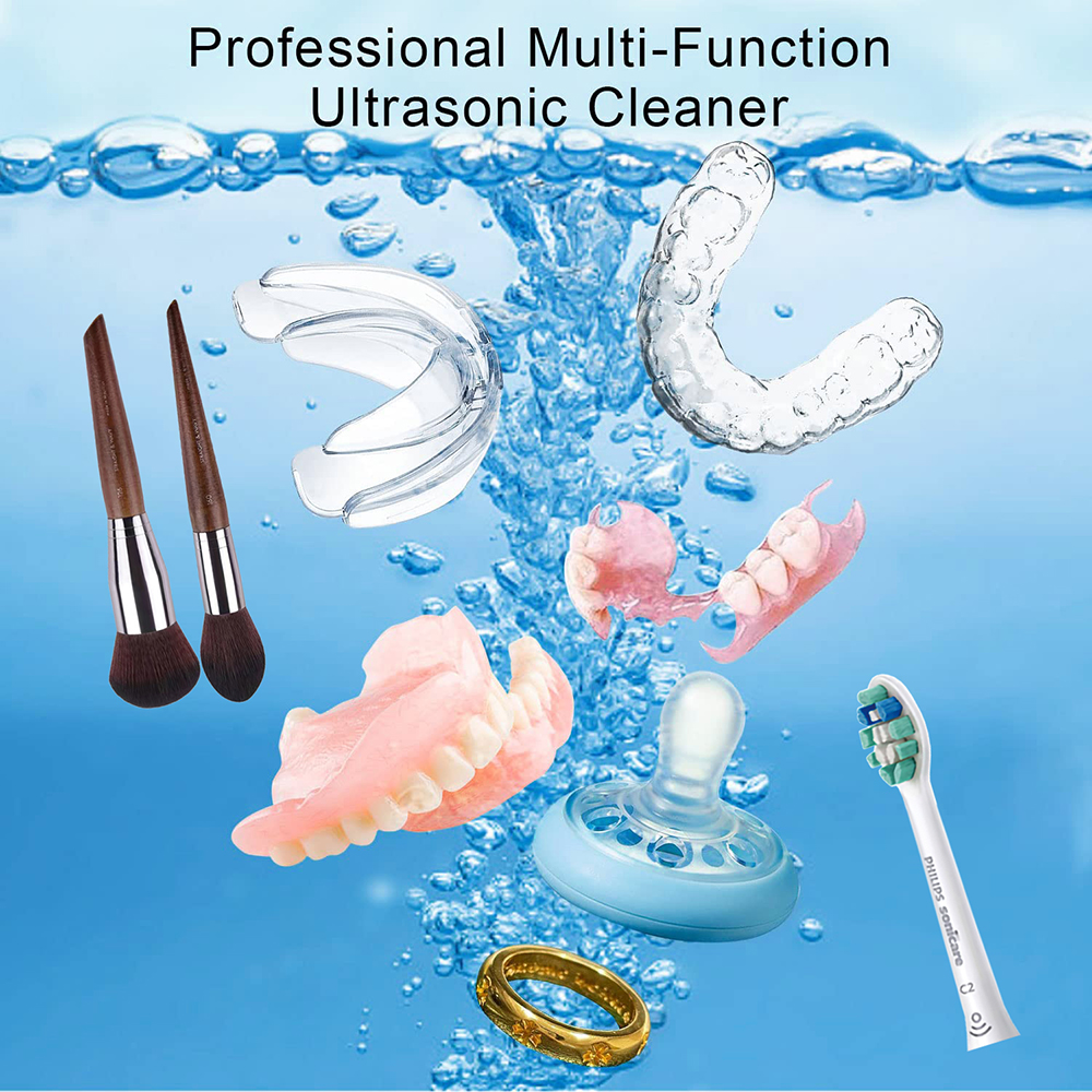 dispositivo de limpeza ultrassônica para escovas de dentes aparelho dentário dentadura