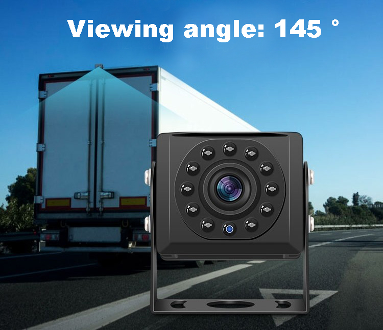 câmera retrovisora com ângulo de 175 graus para caminhões