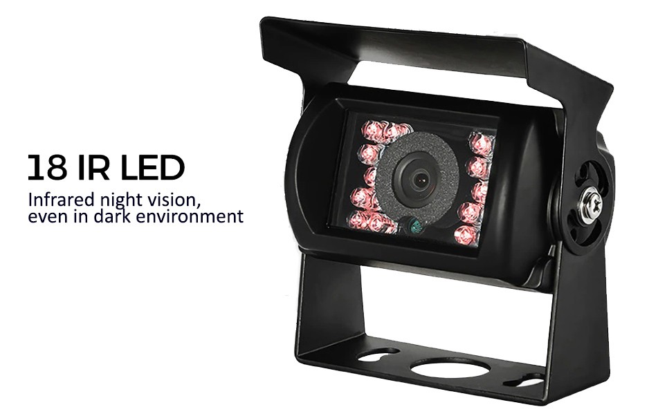 câmera de carro com 18 IR LED de visão noturna