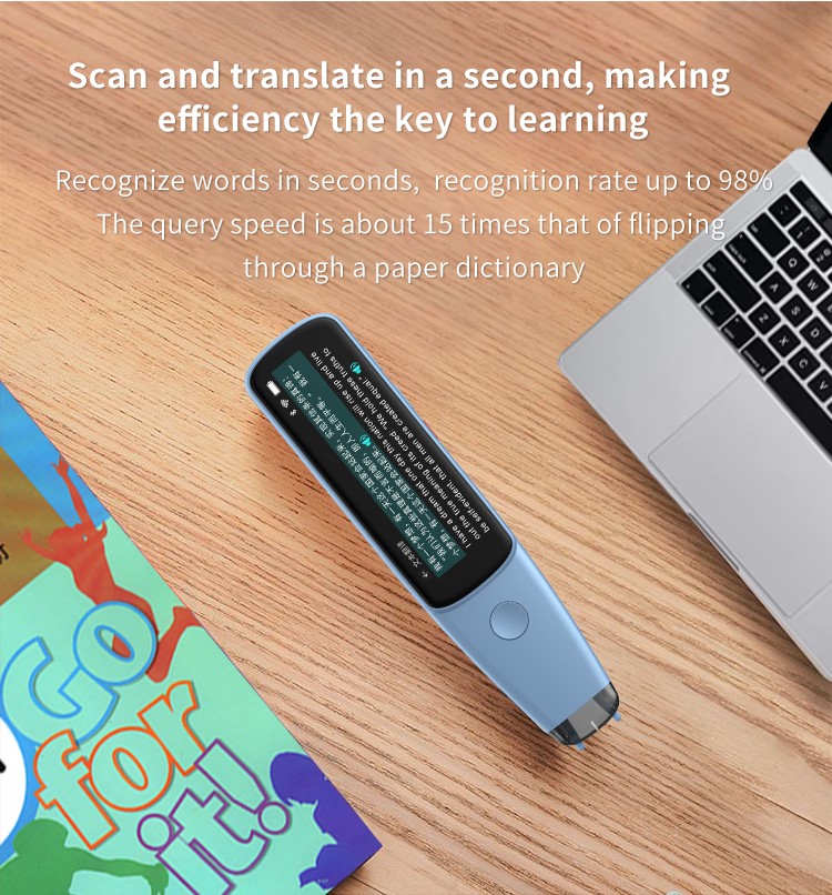 Dispositivo de tradutor de voz instantânea, caneta de leitura de tradução  offline portátil, caneta de digitalização de dicionário eletrônico