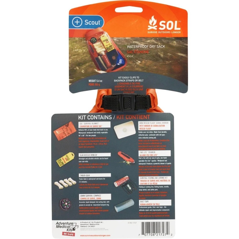 kit de sobrevivência - sol scout