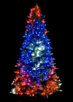 árvore de natal LED inteligente via celular