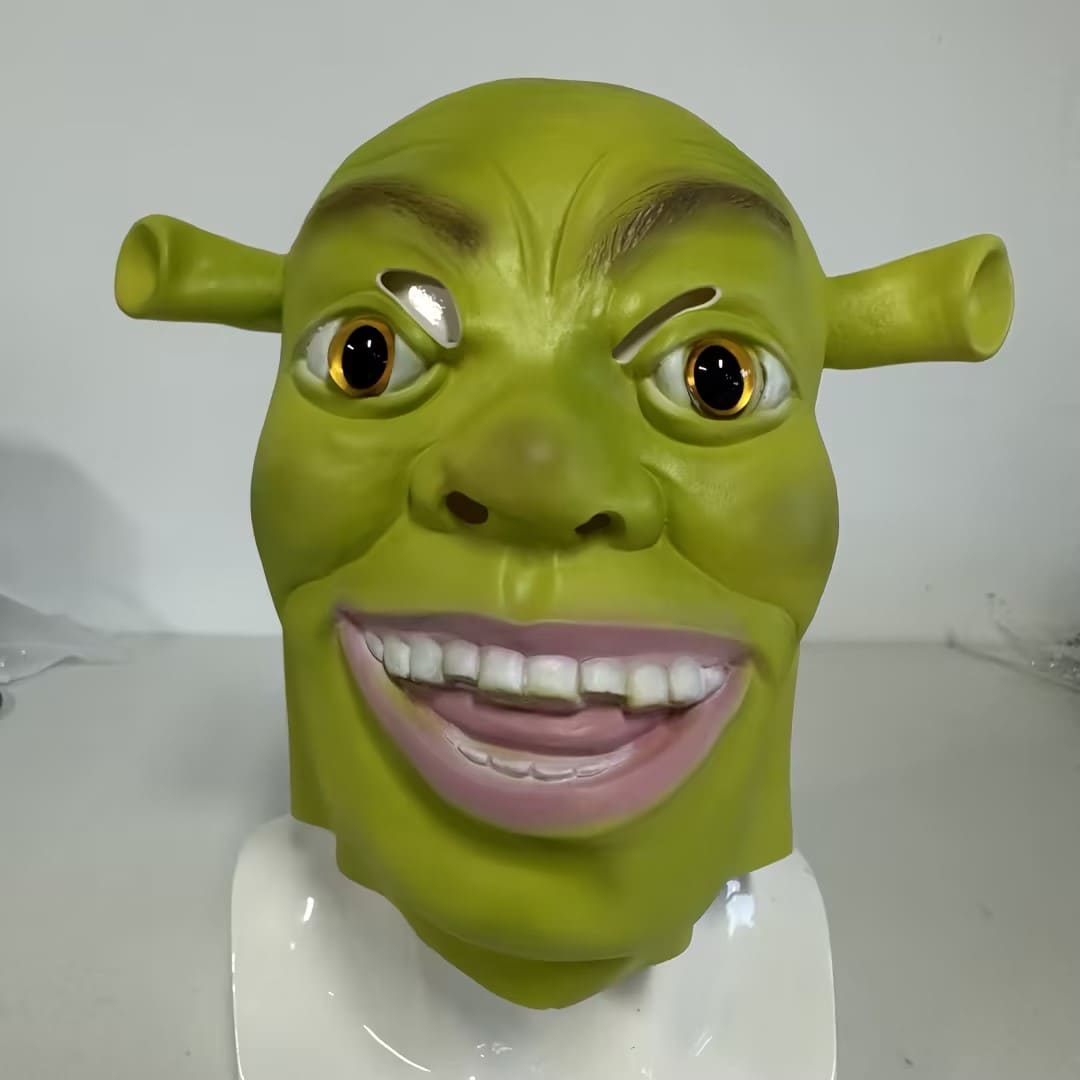 Máscara Shrek para o carnaval