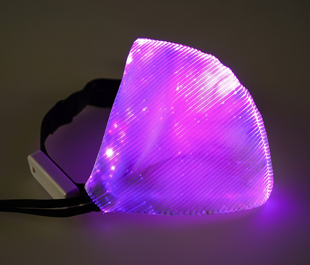 Máscara de LED violeta