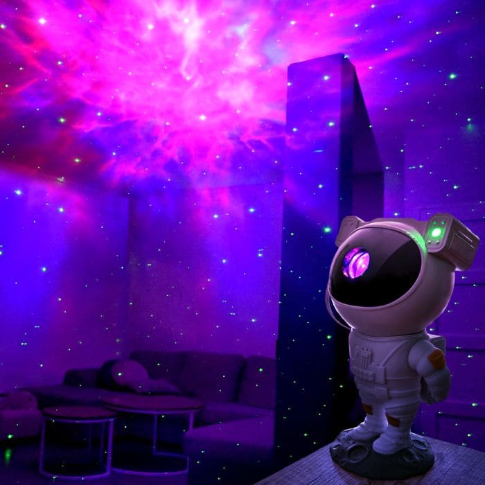 cosmonauta projetor de parede céu noturno galáxia