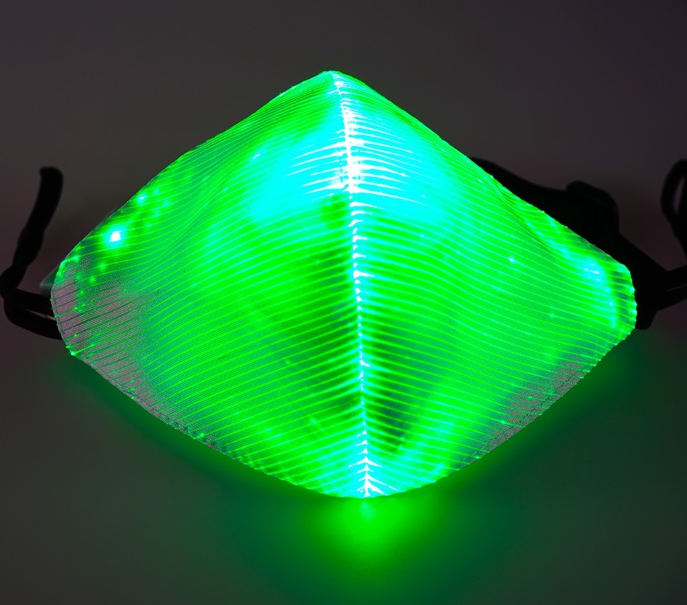 Máscara LED verde