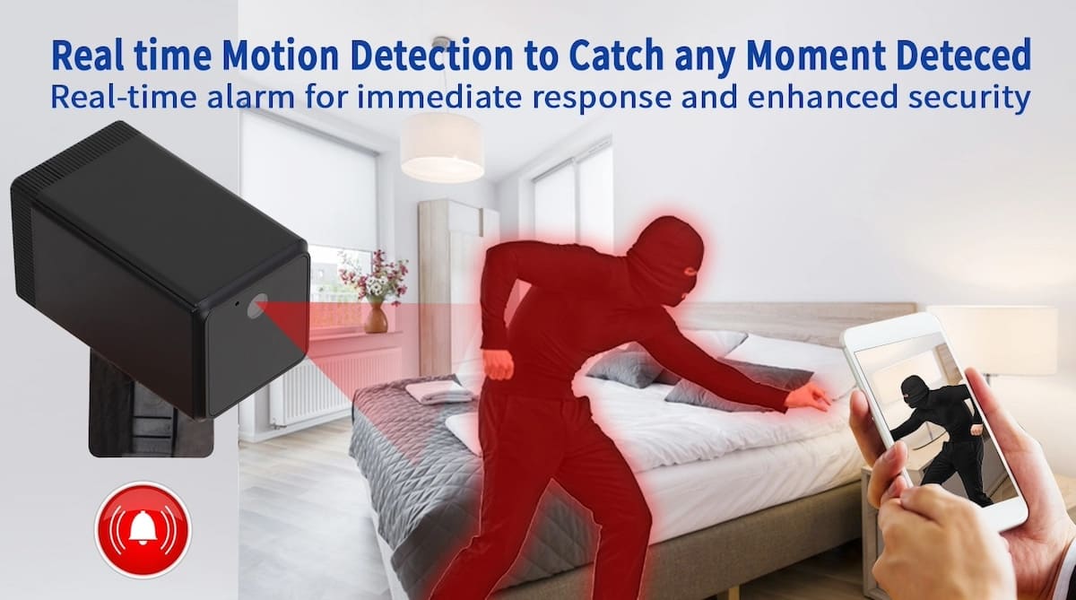 câmera de segurança espiã com detecção de movimento para apartamento