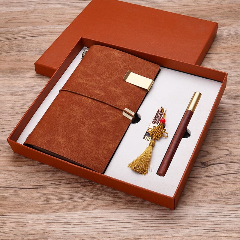 conjunto de presente caneta registro presente elegante de luxo para homens mulheres de madeira