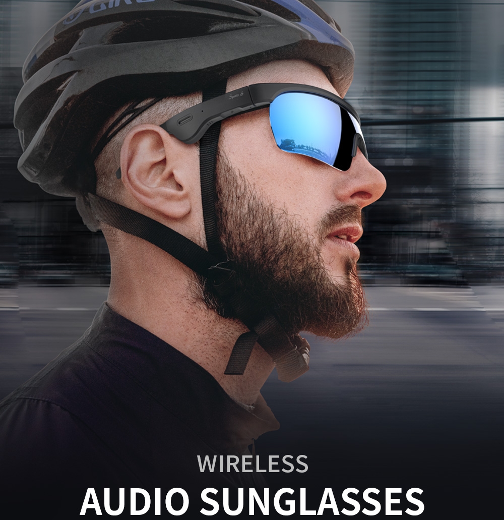 Óculos de sol de áudio inteligente óculos bluetooth esportivos para ouvir música