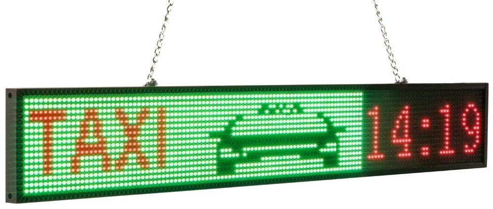 display colorido do painel led do carro para táxi