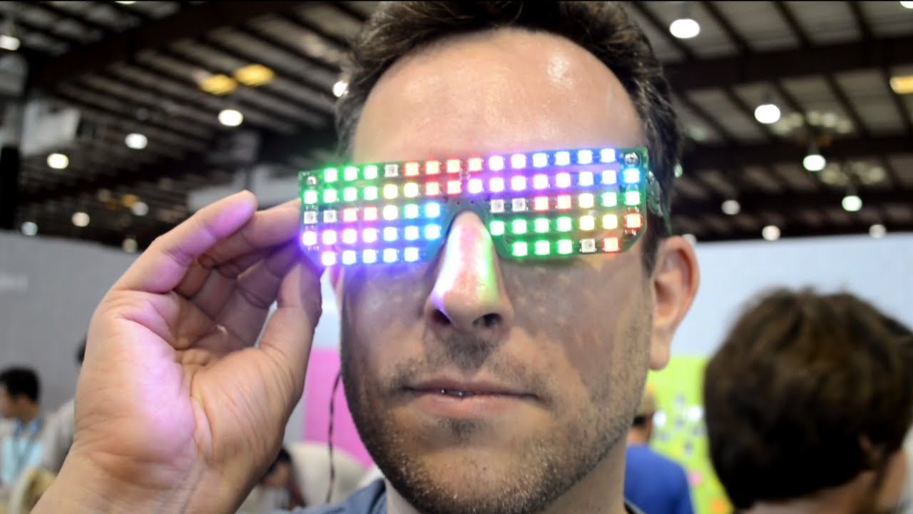 Óculos RGB LED