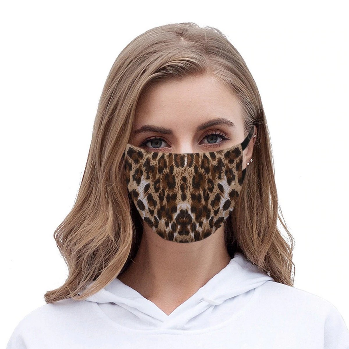 Máscara facial de leopardo