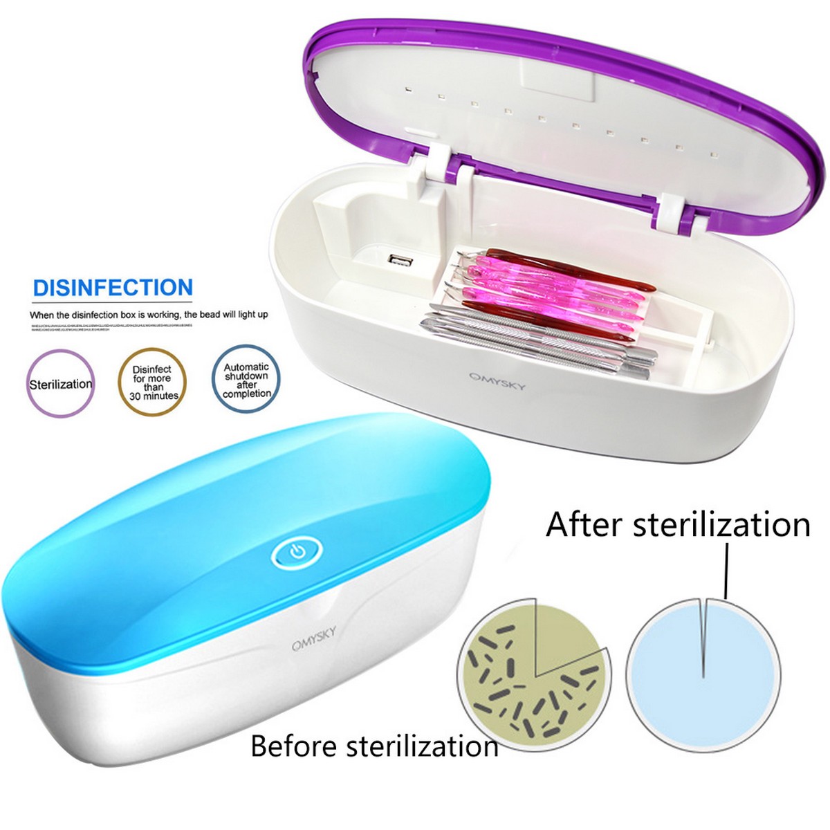 caixa de esterilização para desinfecção