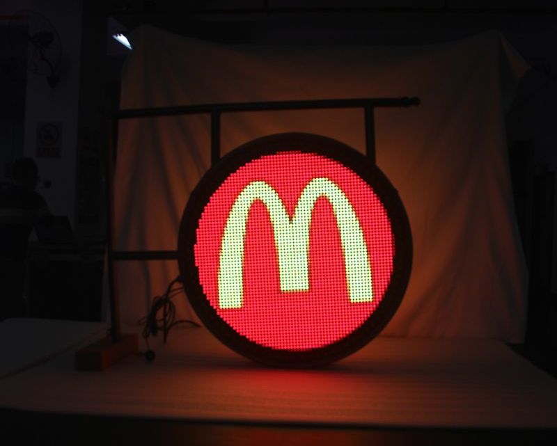 display LED redondo