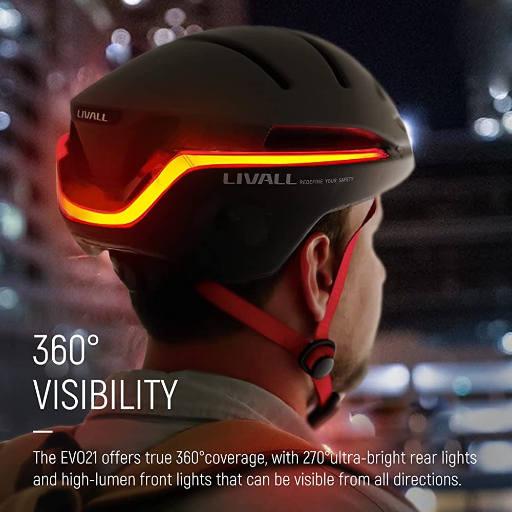 Luz led para capacete de bicicleta Livall