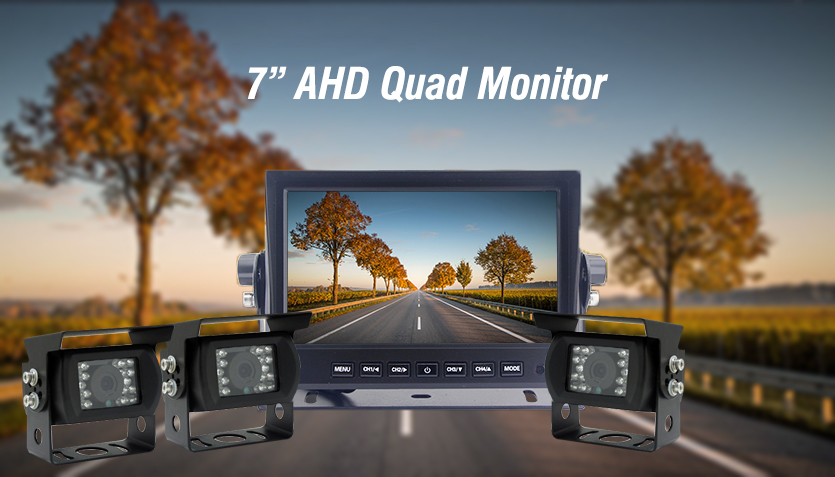 Câmera de backup com monitor AHD