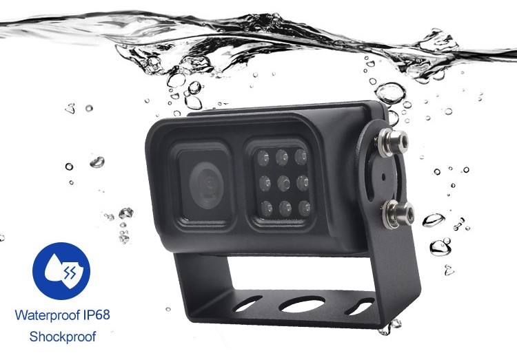 câmera de carro IP68 à prova d'água, resistente a danos mecânicos