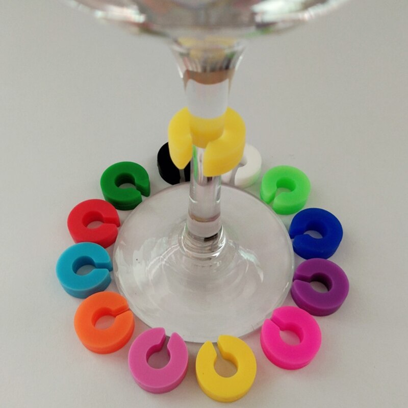 marcadores para copos bebidas rótulos coloridos