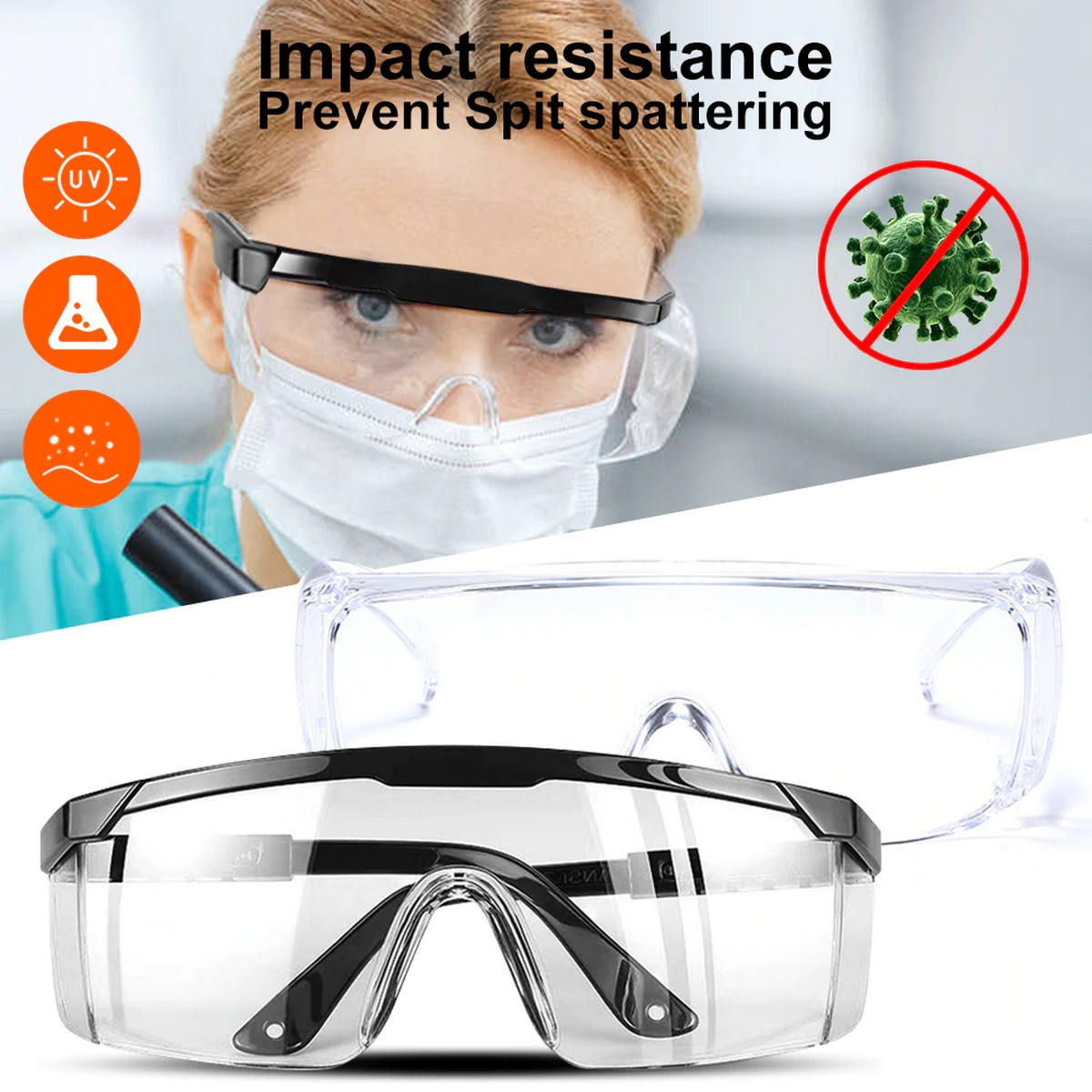 óculos de segurança transparentes