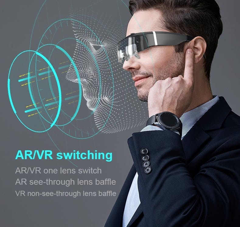 Óculos virtuais com controles aprimorados