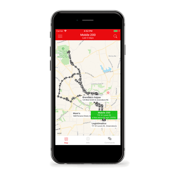 Qbit tracker com smartphone