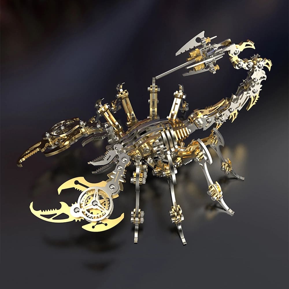 Réplica de quebra-cabeça 3D de um escorpião