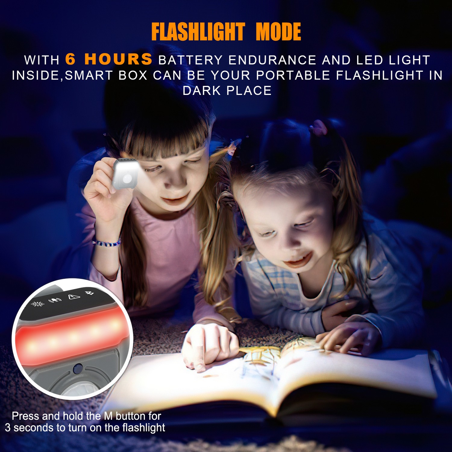 alarme inteligente de segurança - modo lanterna - luz LED