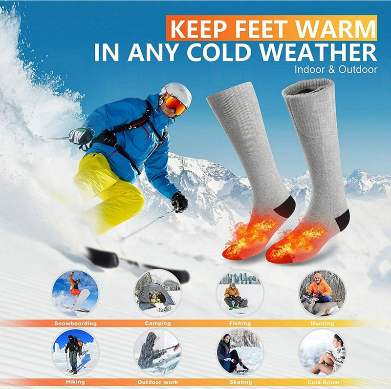 melhores meias de esqui aquecidas
