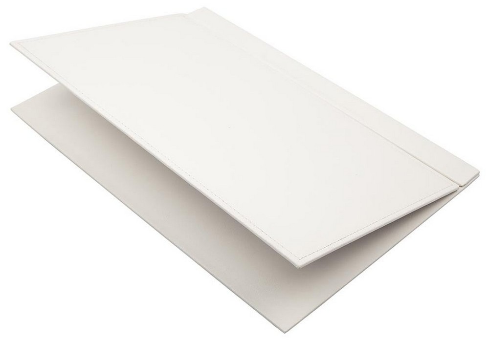 tapete de mesa de couro branco para escritório