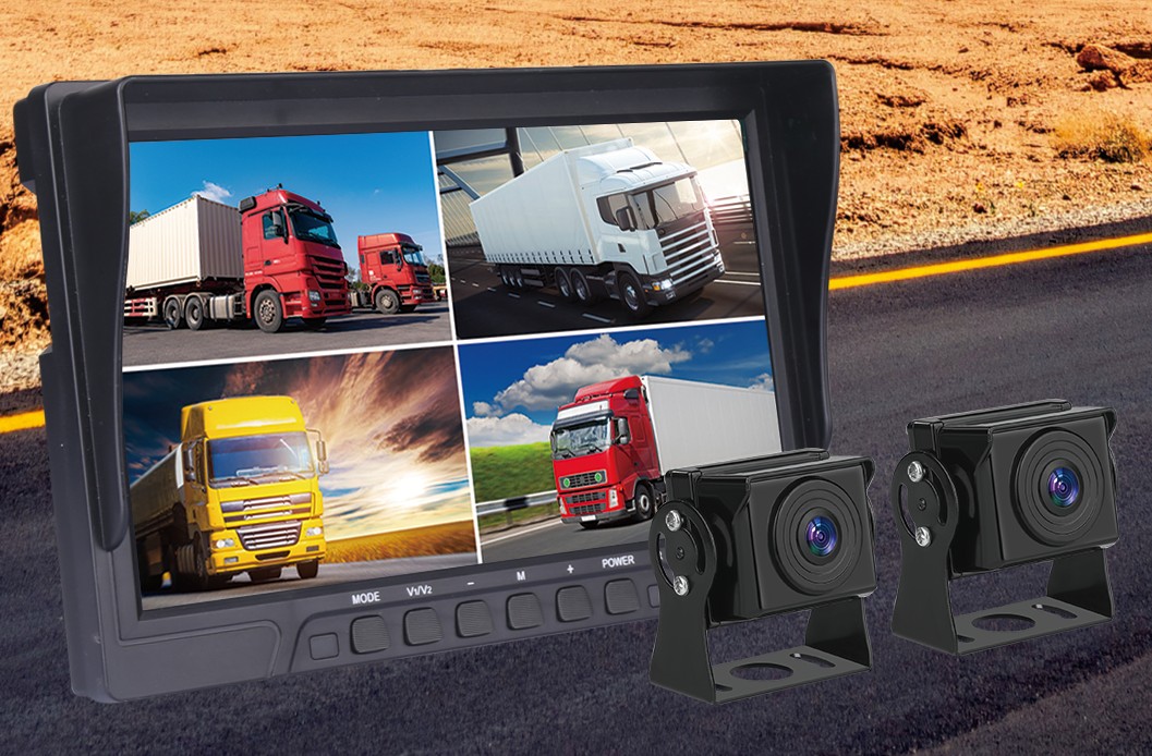 monitor de carro para monitoramento de 4 câmeras via app