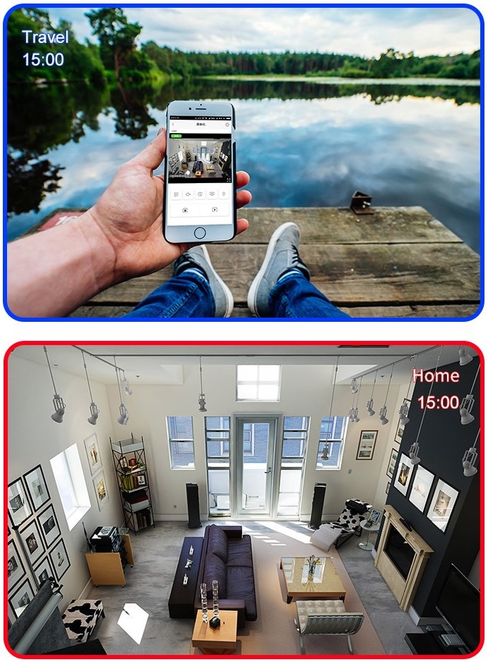 câmera de conexão wi-fi - aplicativo para smartphone