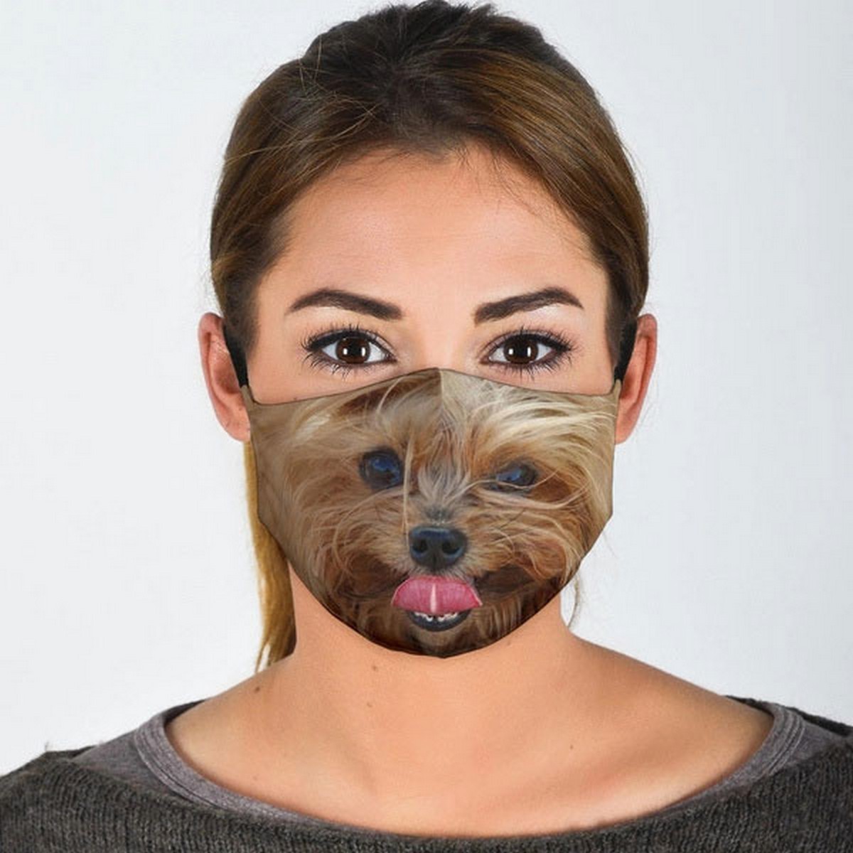 máscara facial yorkshire terrier
