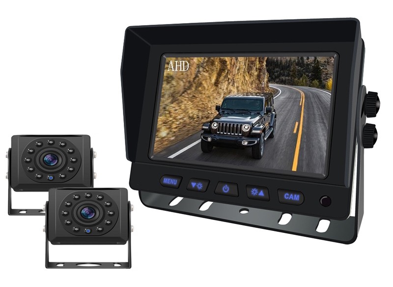câmera retrovisora de estacionamento com monitor para carro van caminhão