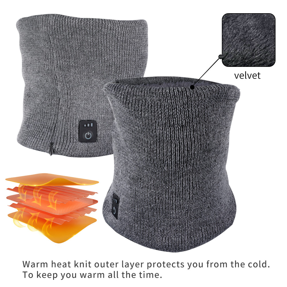 cachecol elétrico aquecimento térmico aquecedor de pescoço aquecido