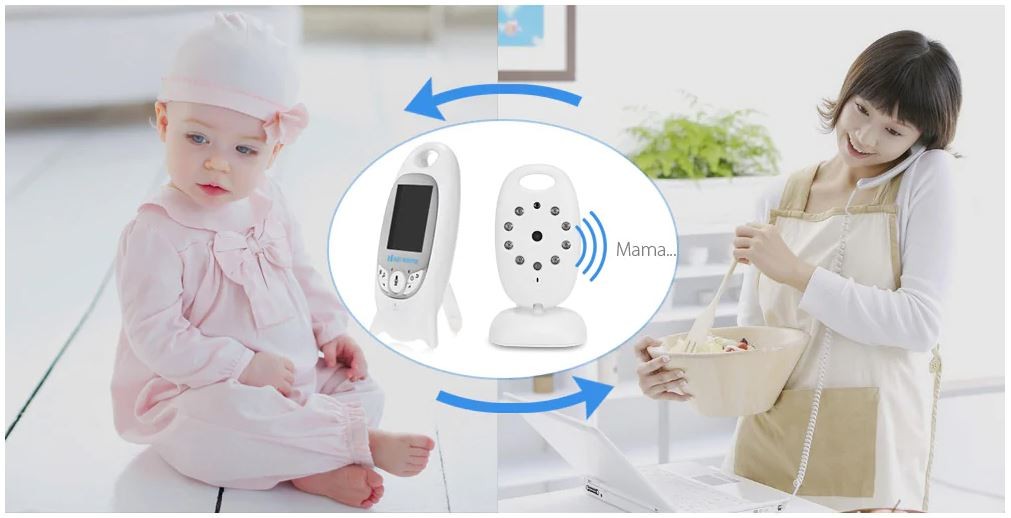 câmera com monitor para monitoramento de bebê