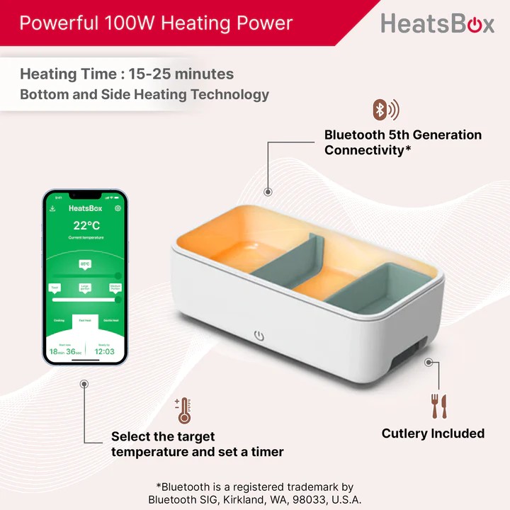 caixa aquecida lancheira elétrica inteligente para alimentos