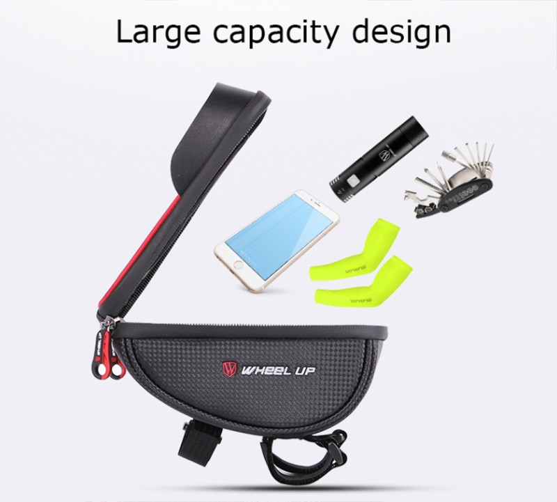 bolsa de bicicleta para espaço de armazenamento do celular