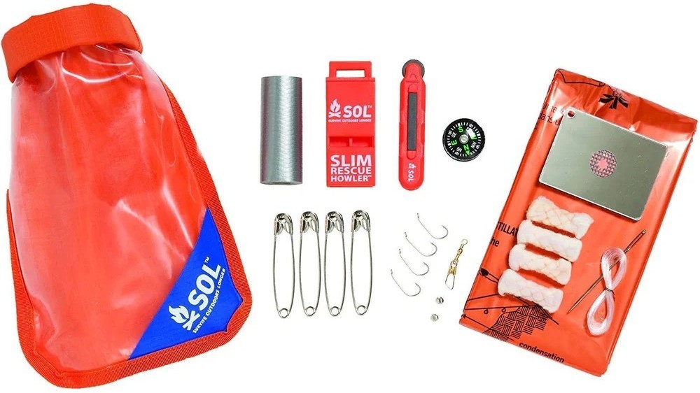 Bolsa kit de sobrevivência para situações de emergência - SOL SCOUT