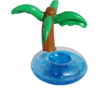 Suporte de piscina para copos - ilha com palmeira