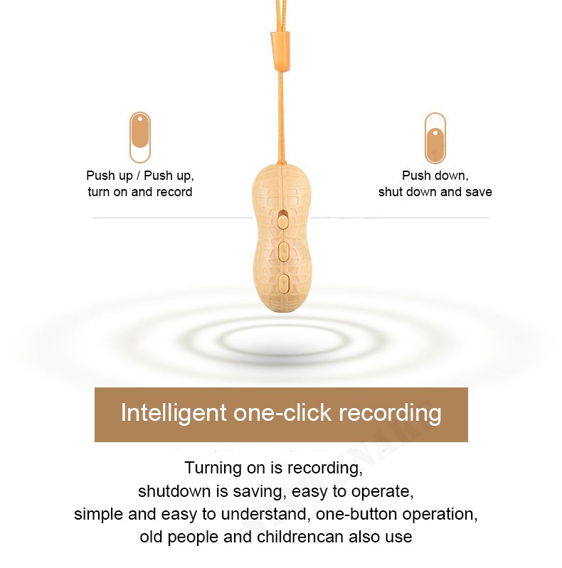 espião de áudio micro gravador de voz amendoim