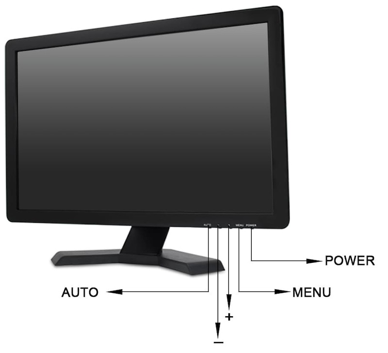 monitor bnc Monitor LCD TFT de matriz ativa de 19 polegadas