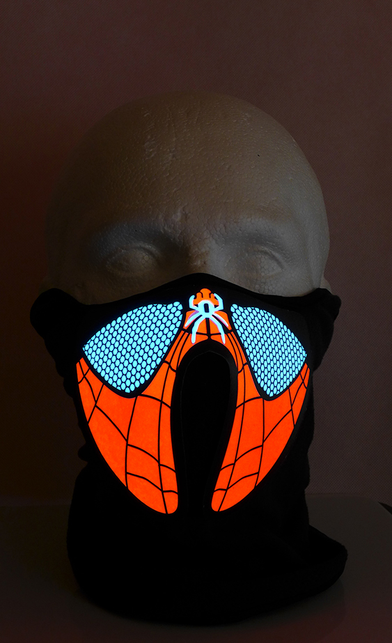 Máscara conduzida pelo Homem-Aranha