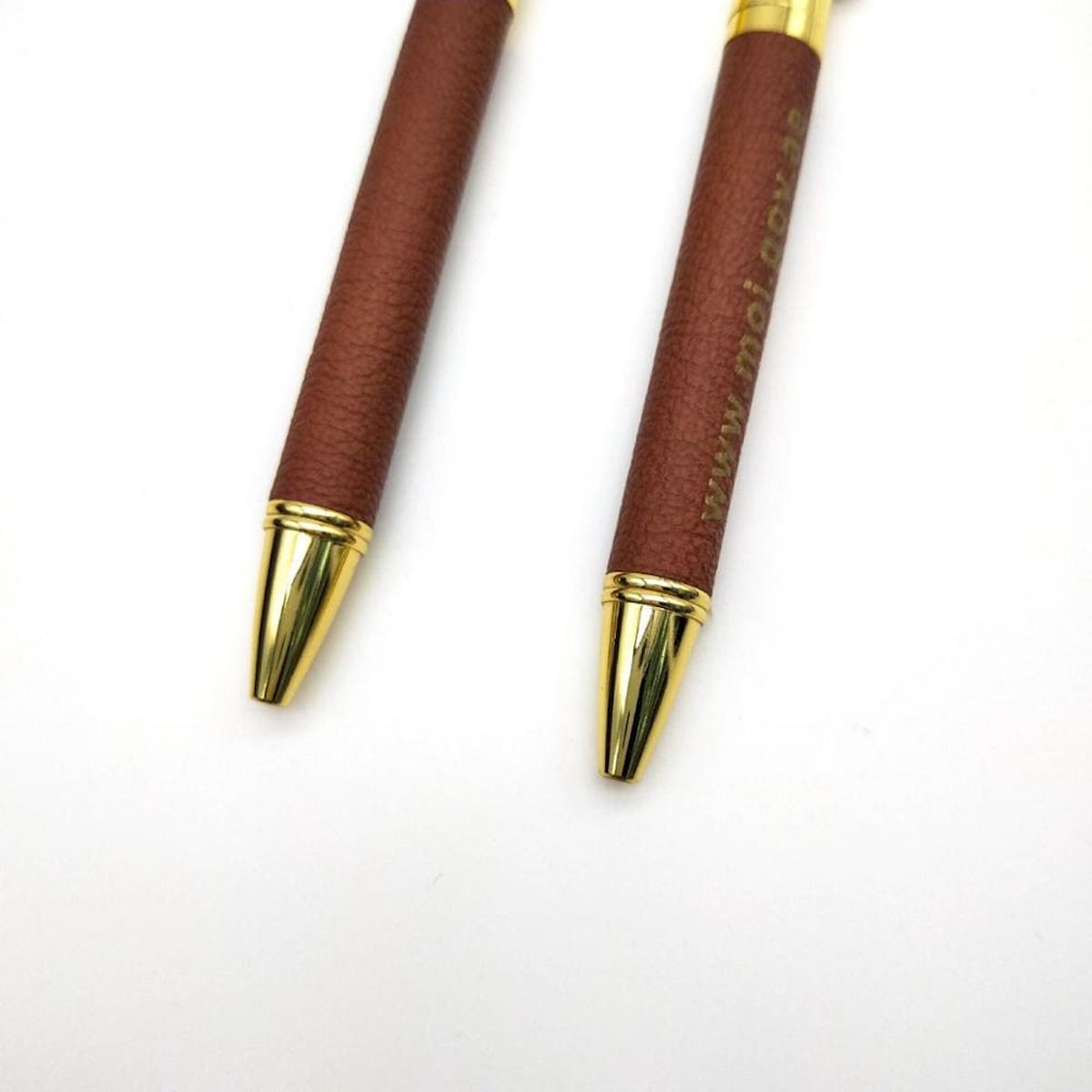 caneta com couro luxo