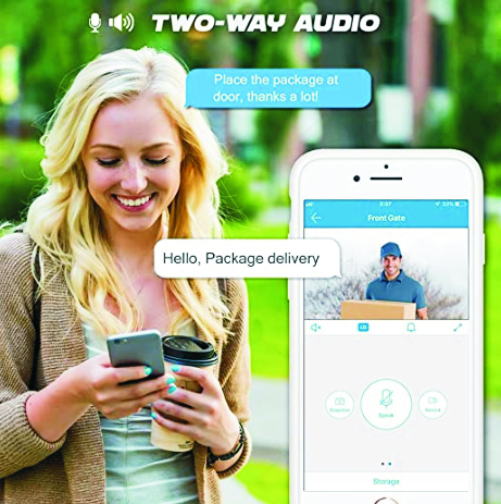 Comunicação de áudio 2 vias via smartphone