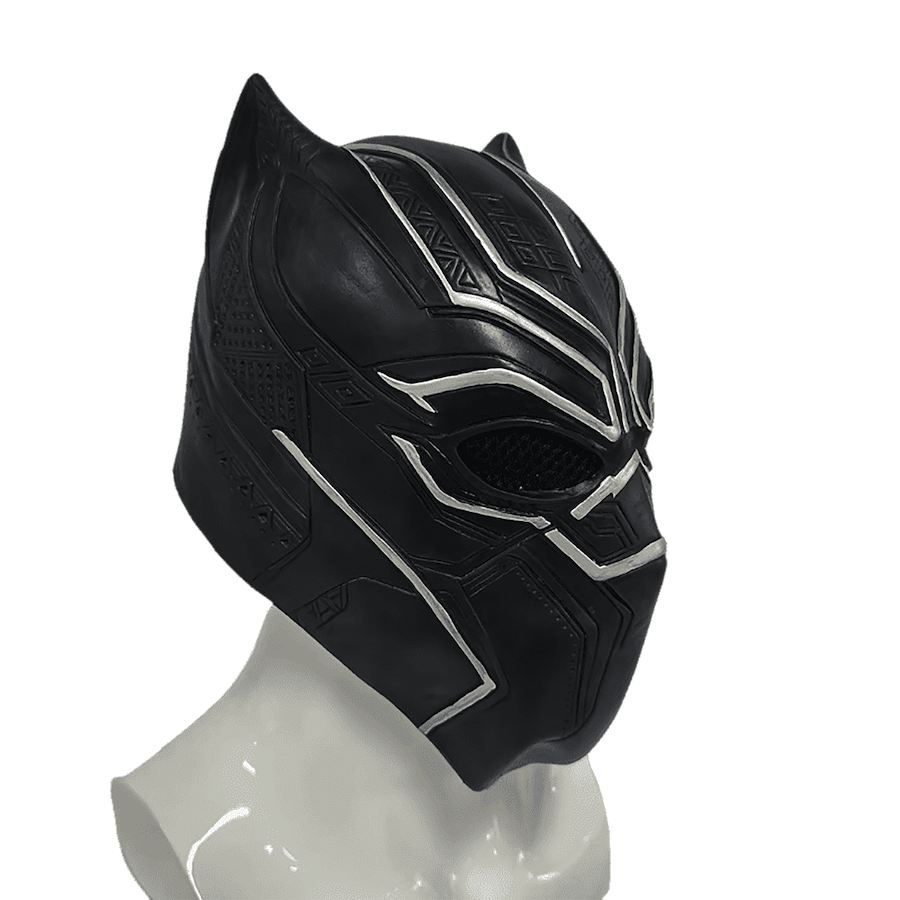 Máscara de carnaval negra da Pantera Negra