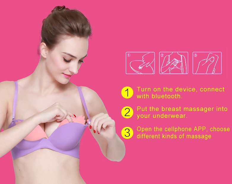 massagem estimulador de mama móvel